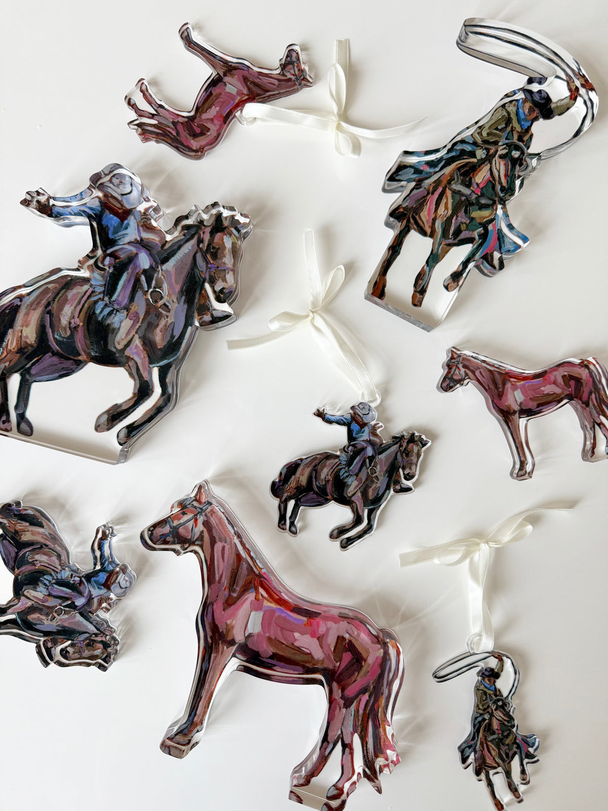 Rodeo Cowboy Acrylic Tabletop Art