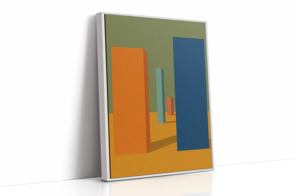Vibrant Geometric Abstract Canvas Art