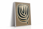 Earthy Elegance - Minimalist Leaf Canvas Art