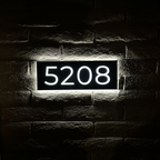 Metal Backlit Address Plaque – Custom LED House Address Sign
