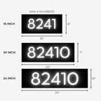 Metal Backlit Address Plaque – Custom LED House Address Sign