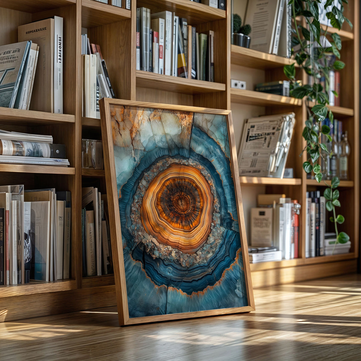 Ethereal Geode - Abstract Mineral Art