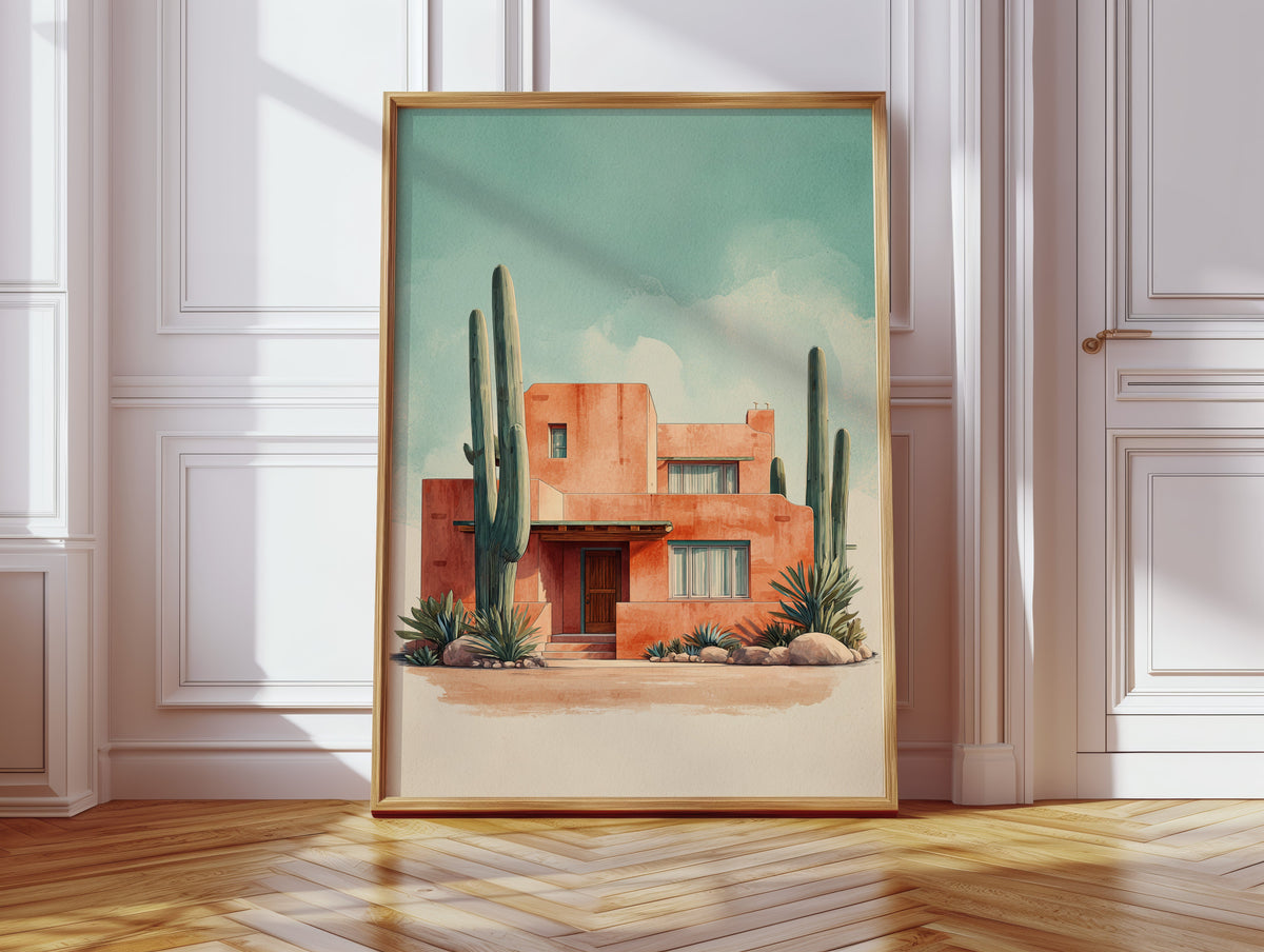Desert Home Beneath Wide Skies