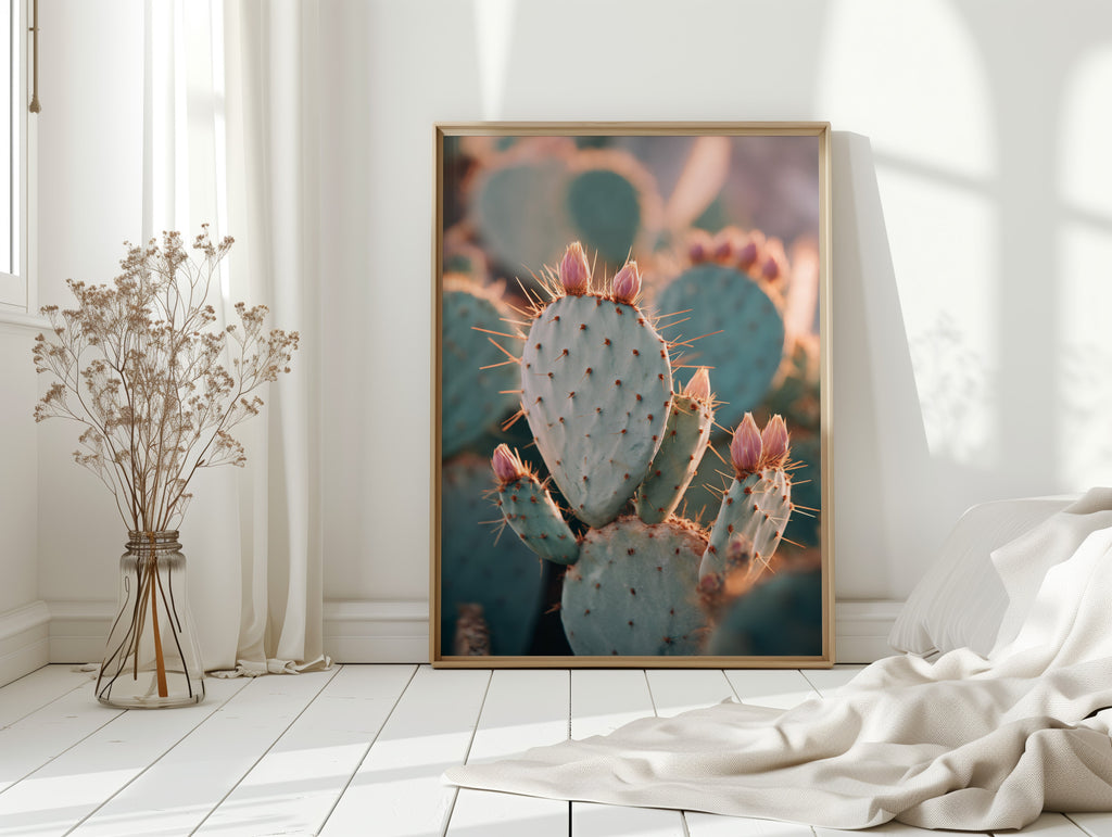 Cacti Embrace the Golden Dawn