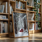Sanctuary Beneath Snow-Covered Pines