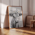 Rustic Daisy Cow