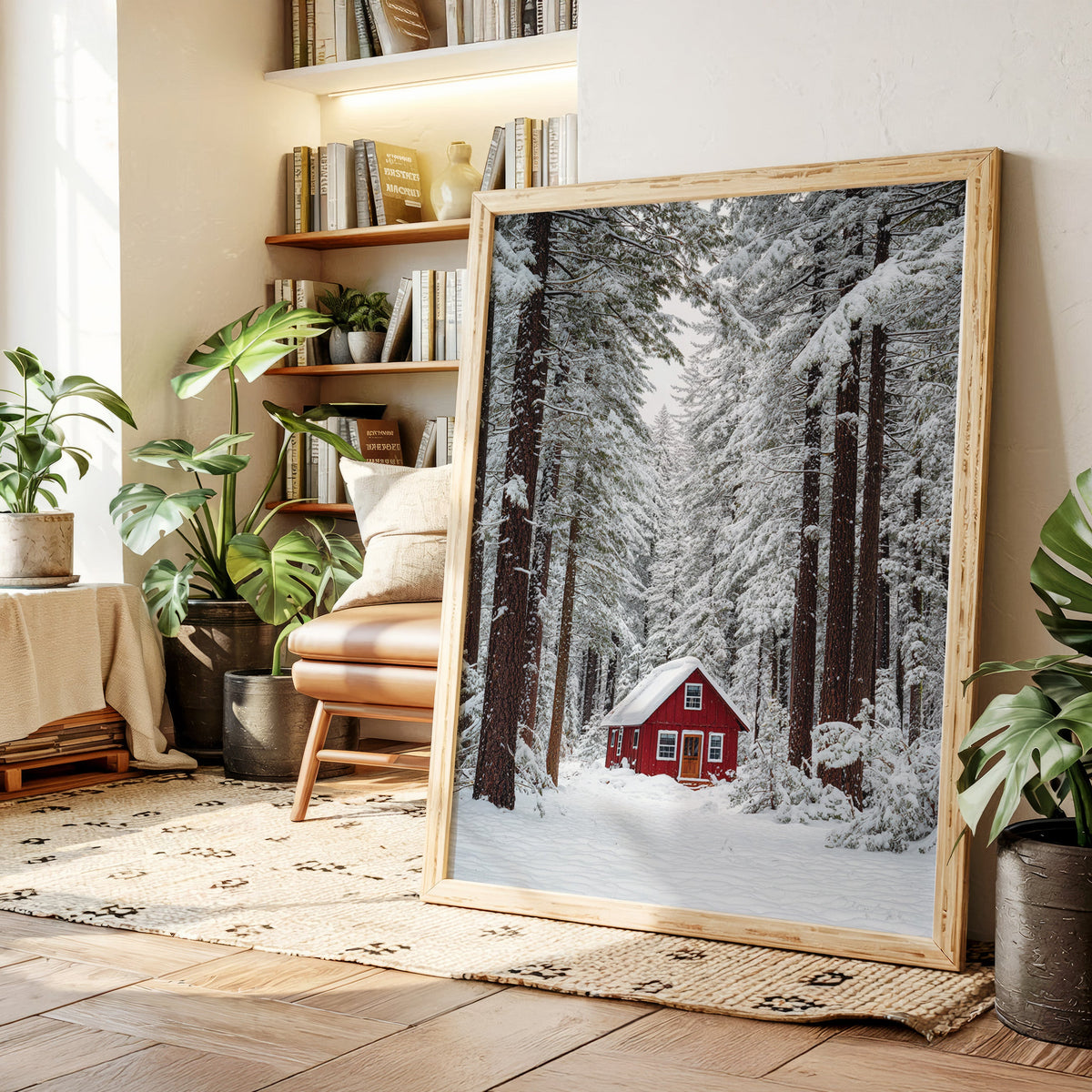 Sanctuary Beneath Snow-Covered Pines