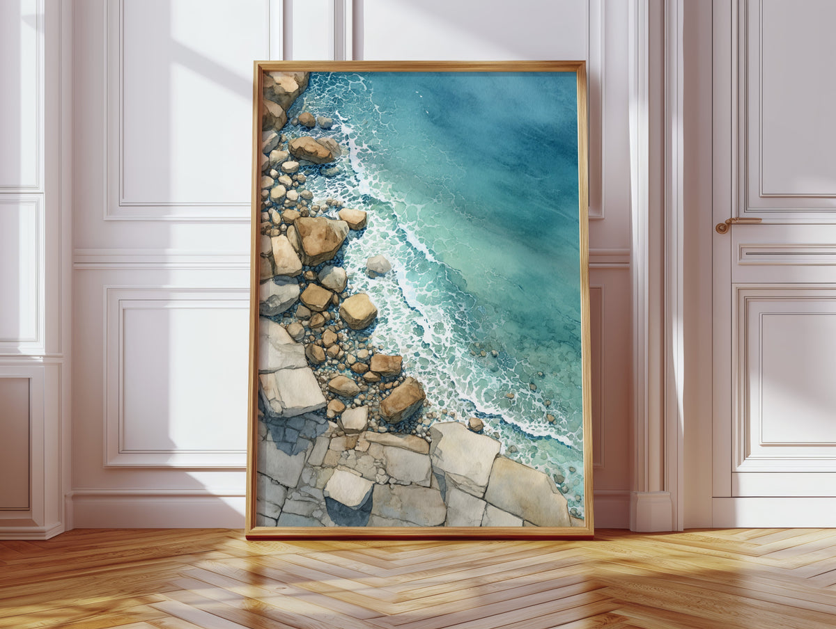 Tides Embrace Rocky Shores