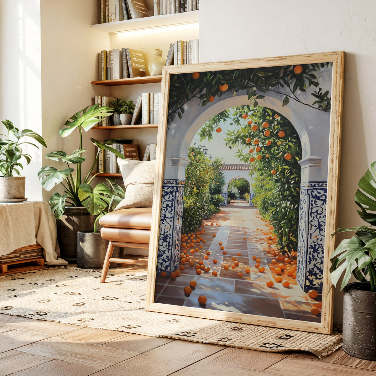 Sunlit Citrus Pathway