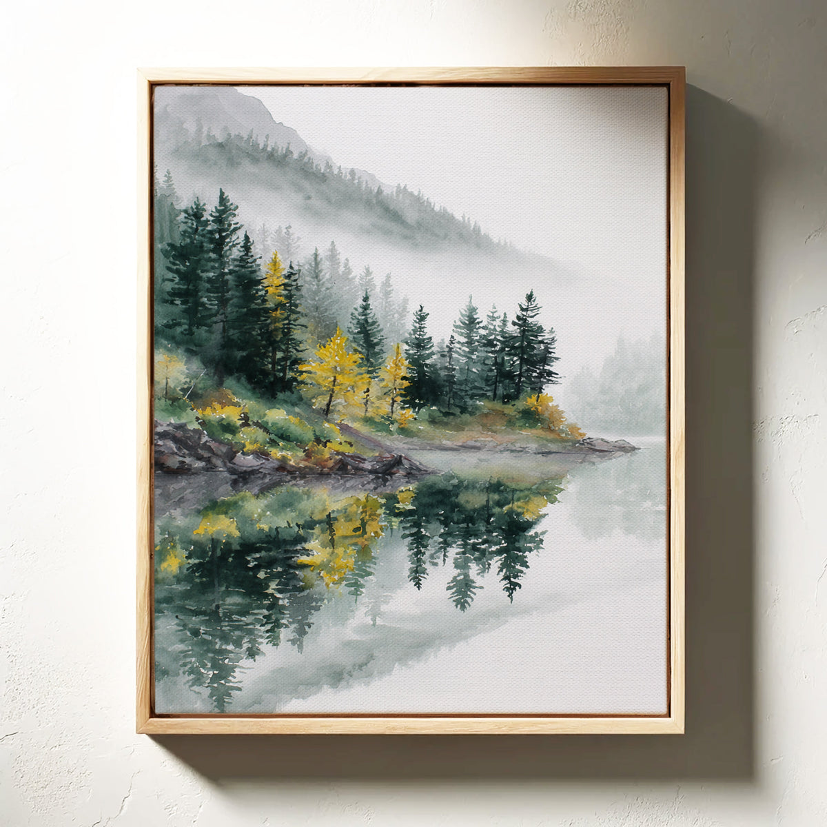 Autumn's Embrace on Still Waters