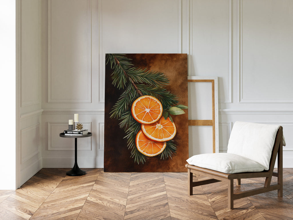 Citrus Amidst Pine Whispers