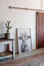 Rustic Daisy Cow