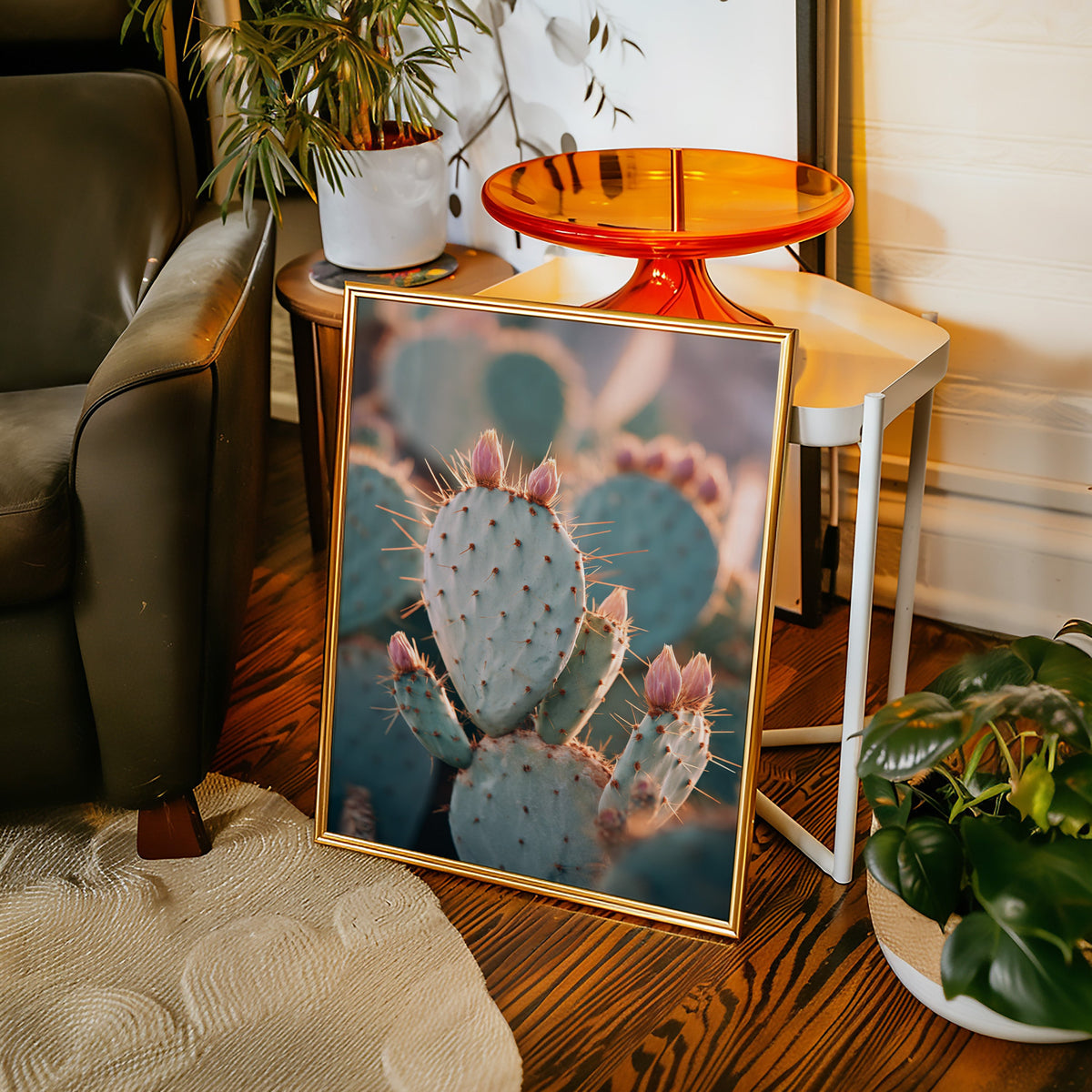 Cacti Embrace the Golden Dawn