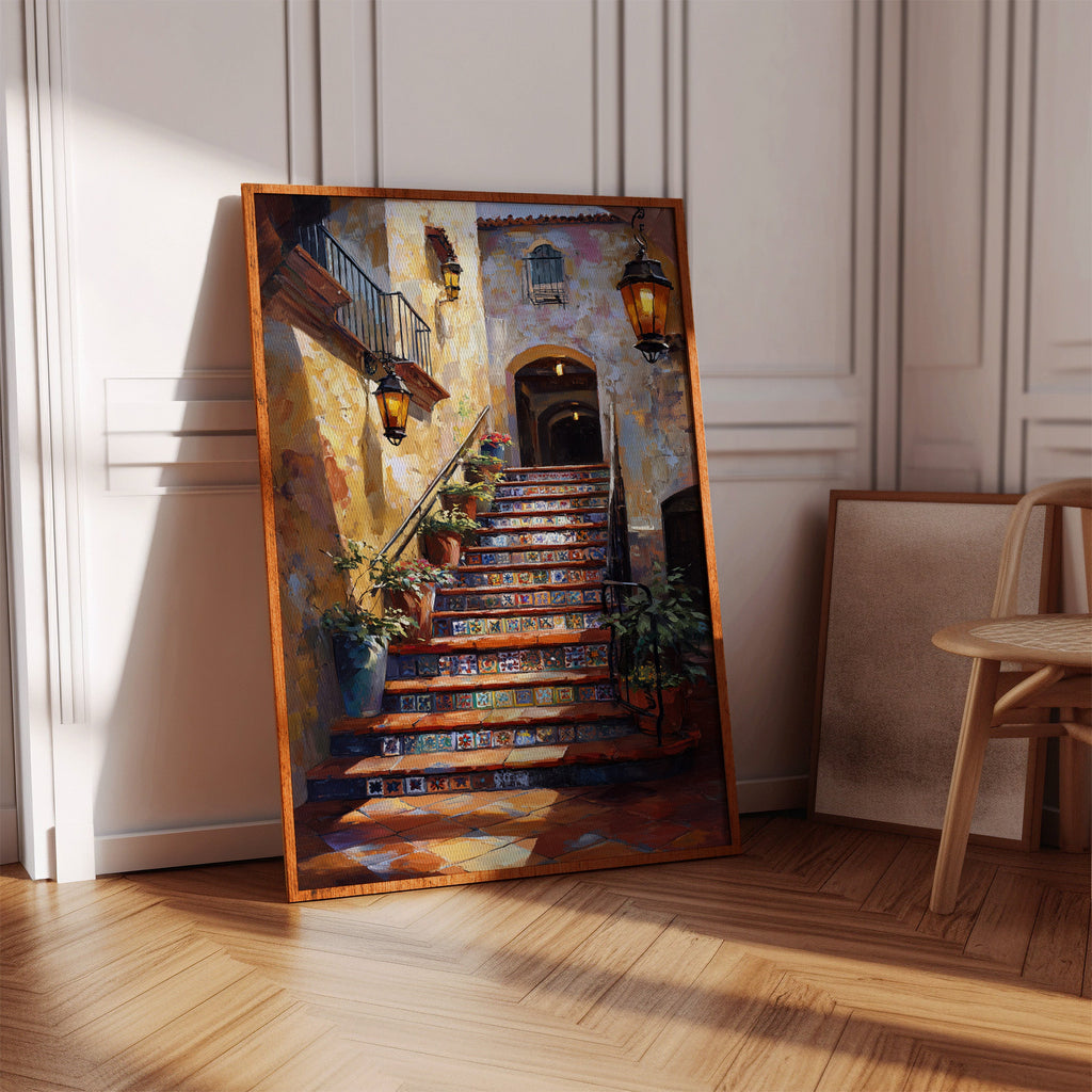 Steps Adorned in Colorful Tales
