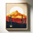 Desert Sunrise - Bold Landscape Art