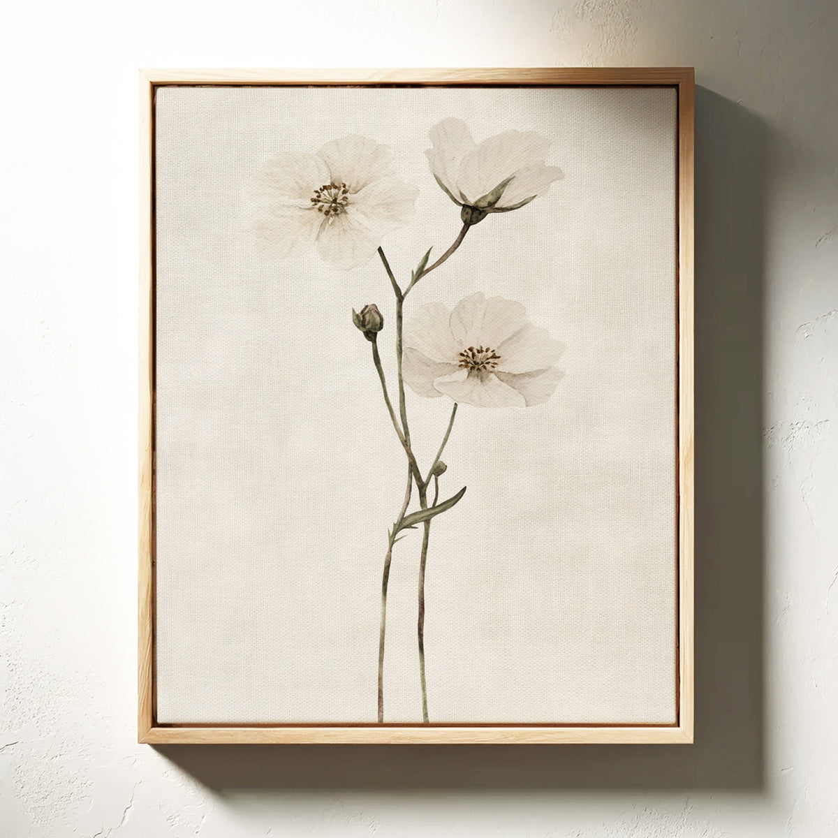 Whispering Blooms: Ivory Serenity