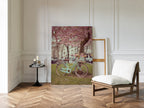 Bicycle Beneath Blossoming Canopy