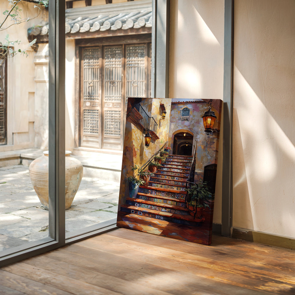 Steps Adorned in Colorful Tales