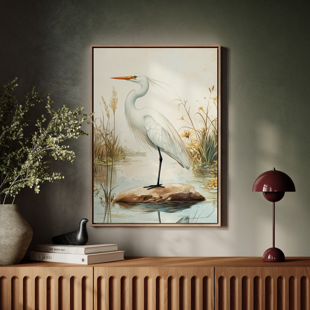 Tranquil Heron Reverie