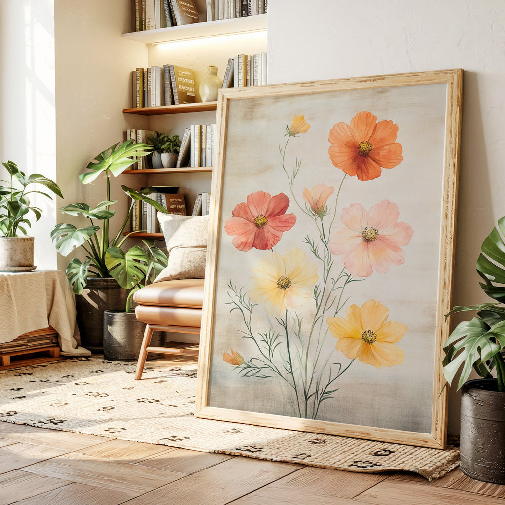 Sunlit Pastel Blossoms