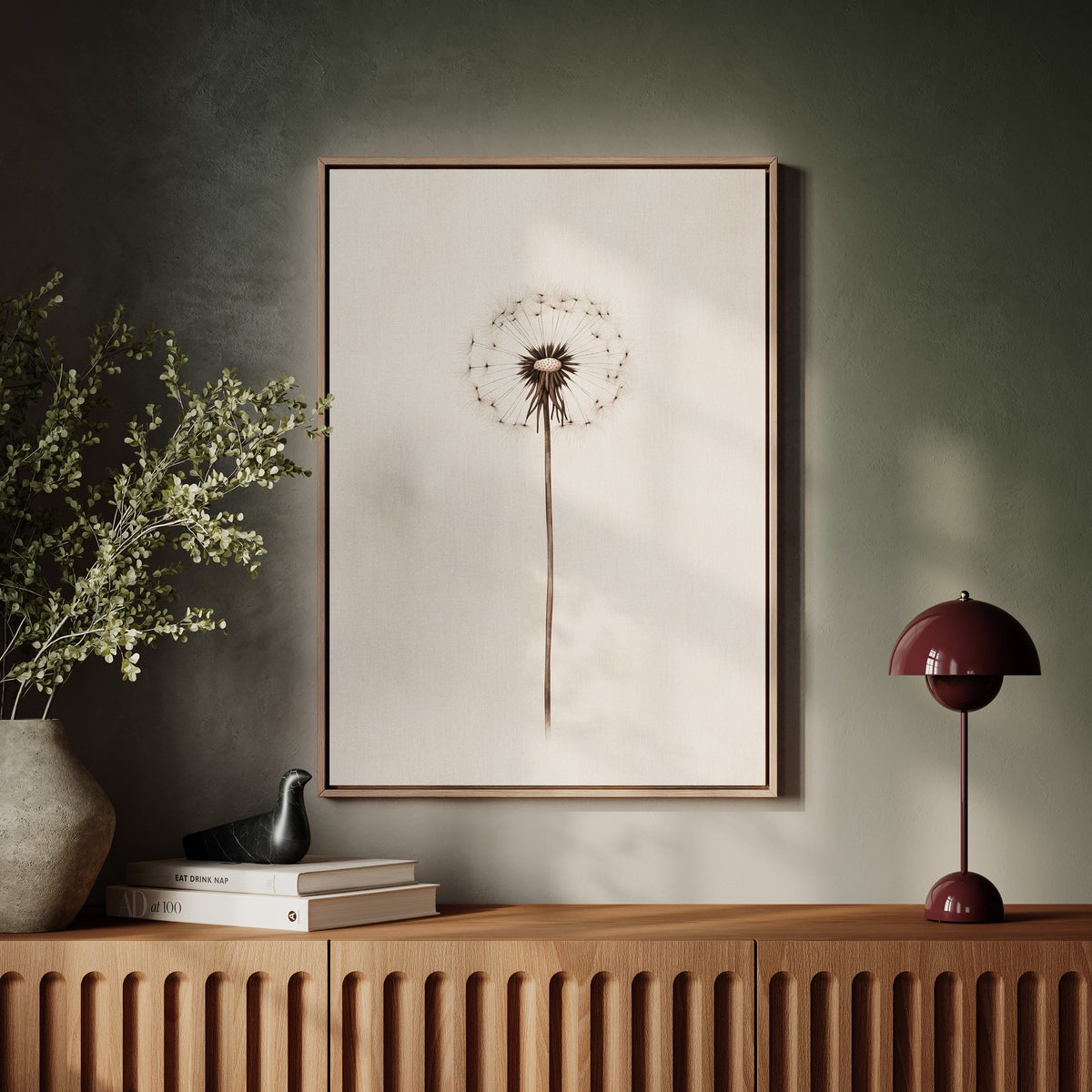 Sepia Dandelion Dreamscape