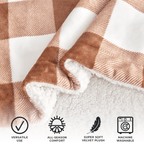 Velvet Plush Sherpa Luxury Bed Blanket - Kinsley Collection