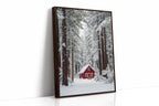 Sanctuary Beneath Snow-Covered Pines