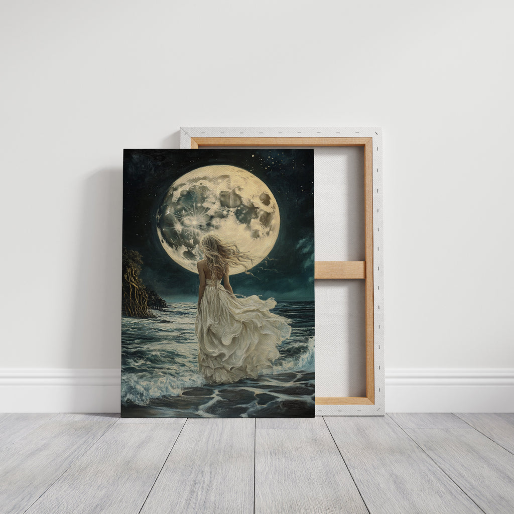 Lunar Reverie by the Sea