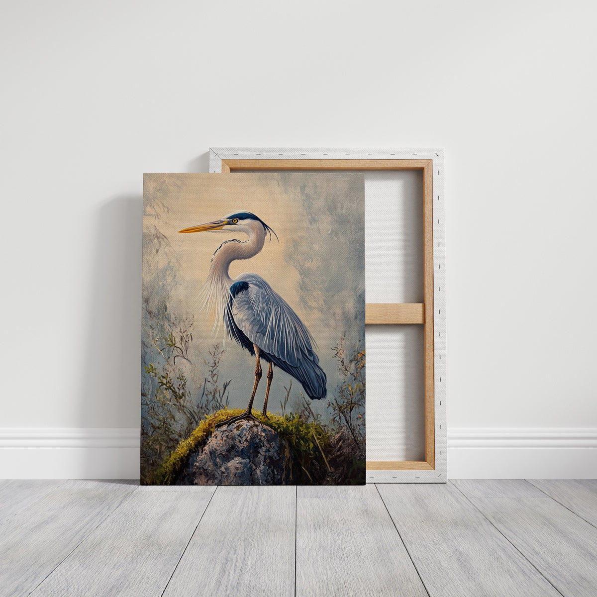 Azure Serenity Heron