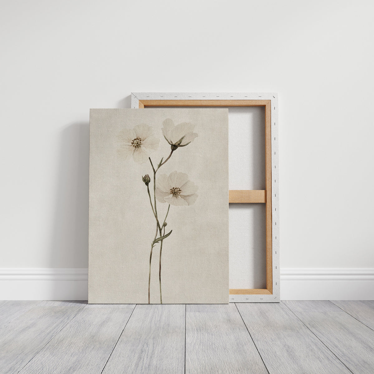 Whispering Blooms: Ivory Serenity