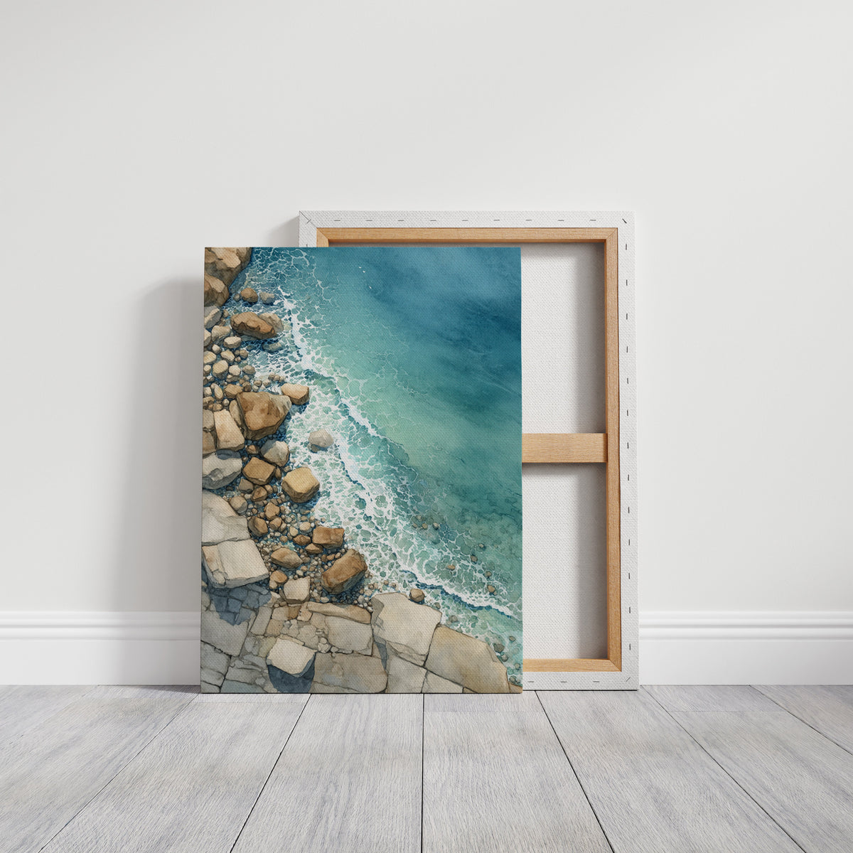 Tides Embrace Rocky Shores