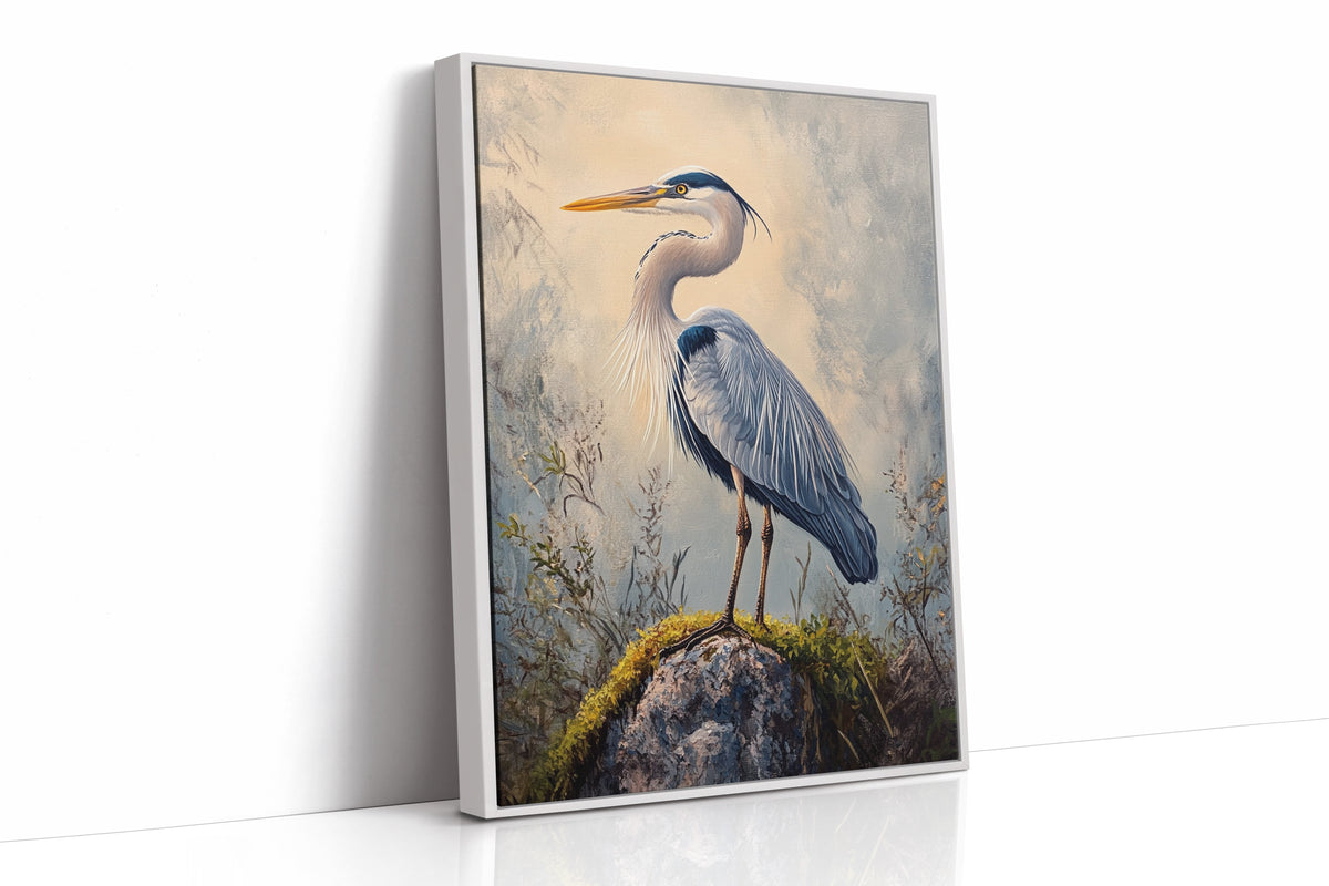 Azure Serenity Heron