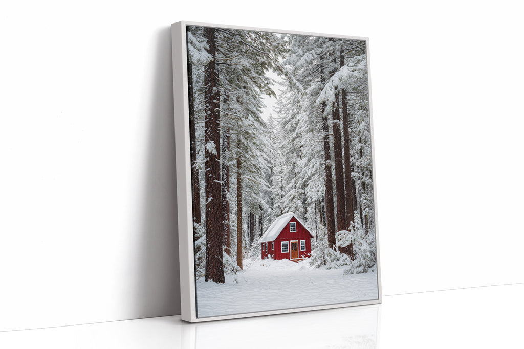 Sanctuary Beneath Snow-Covered Pines