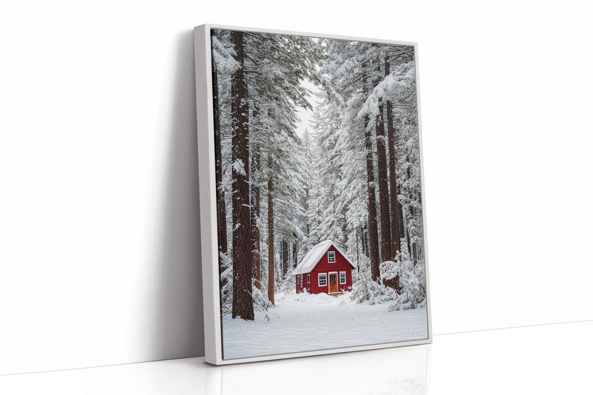 Sanctuary Beneath Snow-Covered Pines